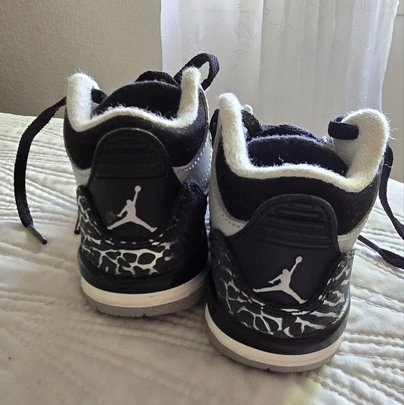 NIKE 2014 Retro Air Jordan 3 Wolf Grey Size 5C - Picture 3 of 6